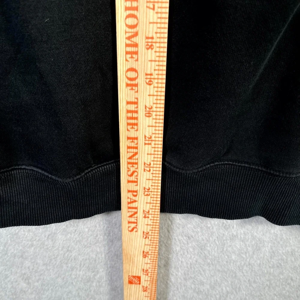Alphalete Hoodie Mens Medium Black Fleece Lined Spellout Graphic Winter Wear - Picture 8 of 8